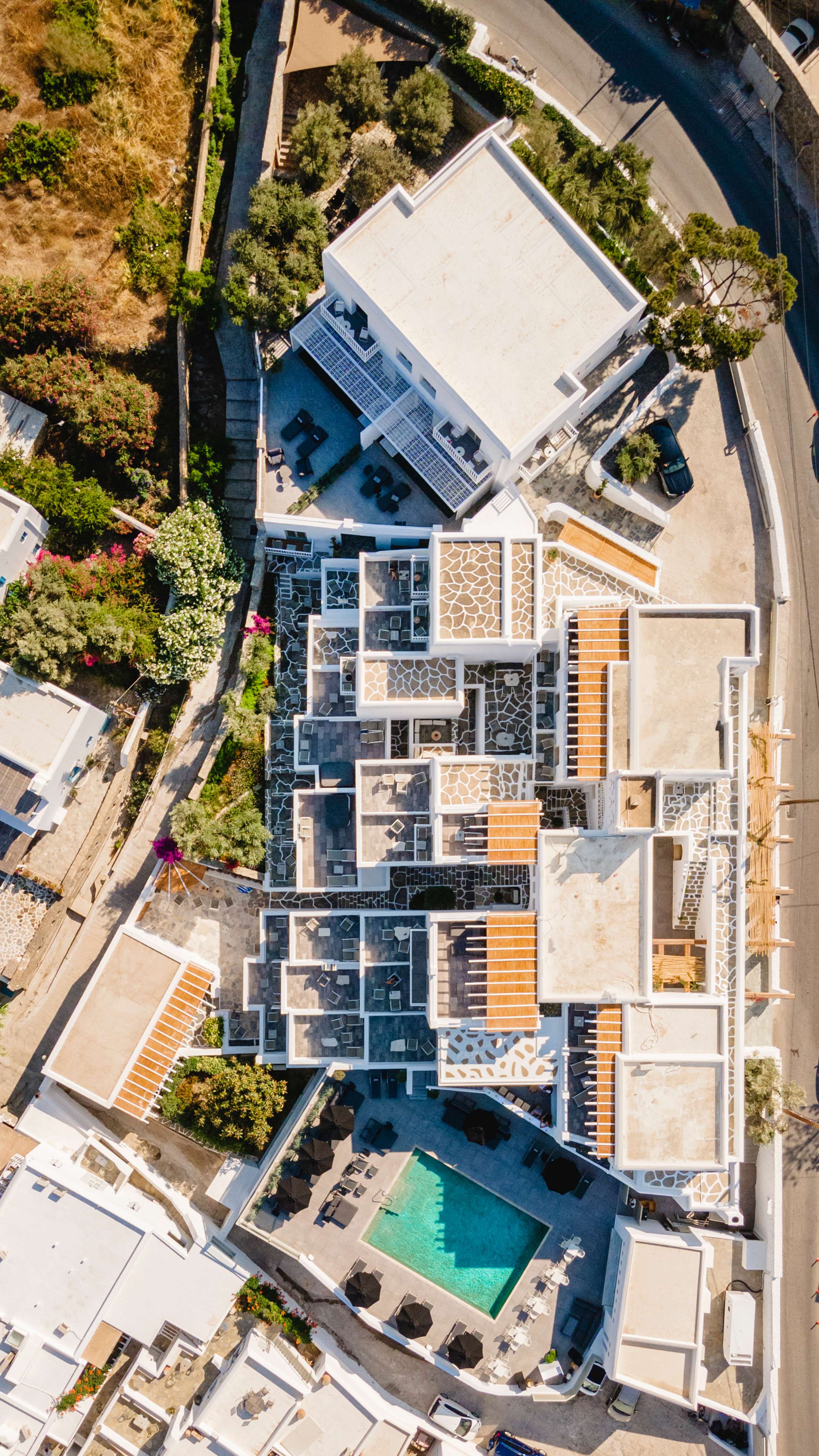 Hotel Rochari Mykonos top view